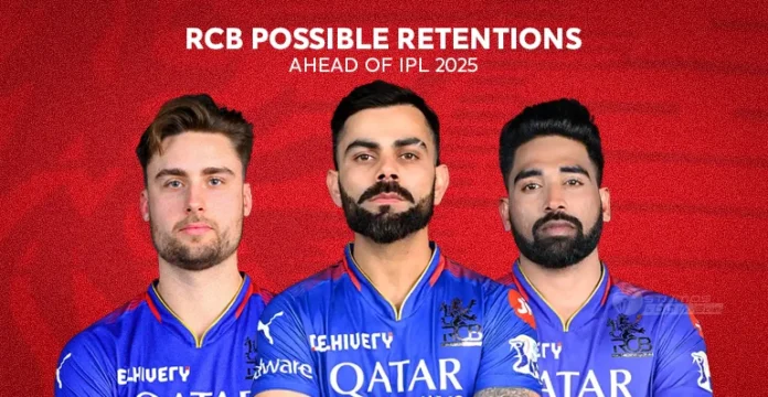 RCB possible retentions for IPL 2025