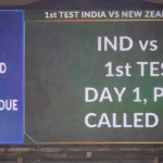 IND vs NZ 1st Test: Rain Plays Spoilsport on Day 1 of Bengaluru Test