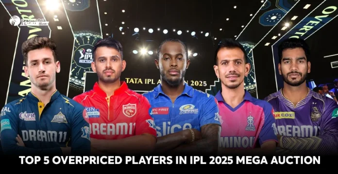 Who are the Top 5 overpriced players in IPL 2025 mega auction?