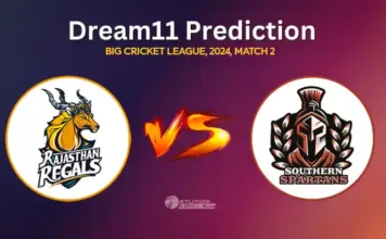 RR vs SS Dream11 Prediction Match 2, Fantasy Playing 11 for Big Cricket League 2024 RR vs SS Dream11 Prediction