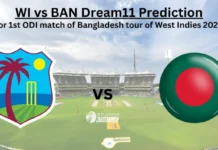WI vs BAN 1st ODI Dream11 Prediction, Fantasy Tips for Bangladesh tour of West Indies, 2024 WI vs BAN Dream11 Prediction