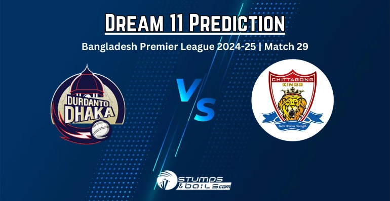 DC vs CHK Dream11 Prediction for 29th Match of BPL 2024-25