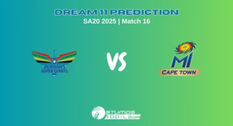 DSG vs MICT Dream11 Prediction, Fantasy Cricket Tips for SA20, 2025, Match 16