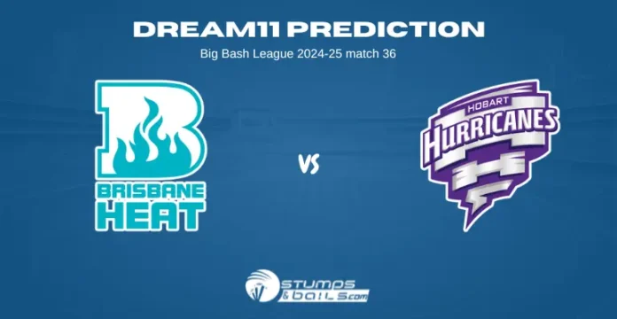 HEA vs HUR 36th Match Dream11 Prediction