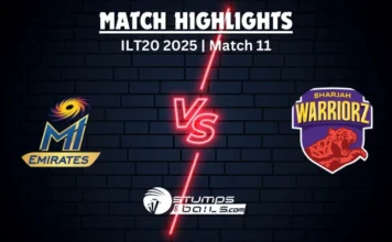 Tom Banton’s Century Powers MI Emirates to Dominant Victory Over Sharjah Warriorz SWR vs MIE 11th Match Highlights