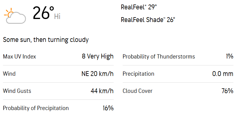 Durban Super Giants vs Sunrisers Eastern Cape Weather Report