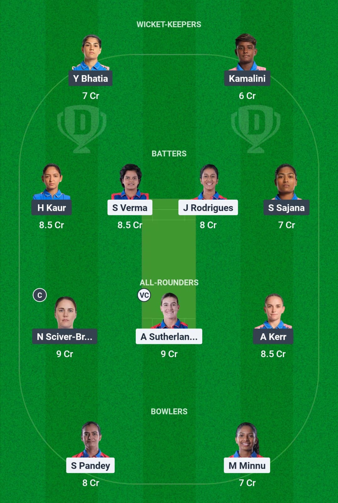 DEL-W vs MUM-W 13th Match Dream11 Prediction