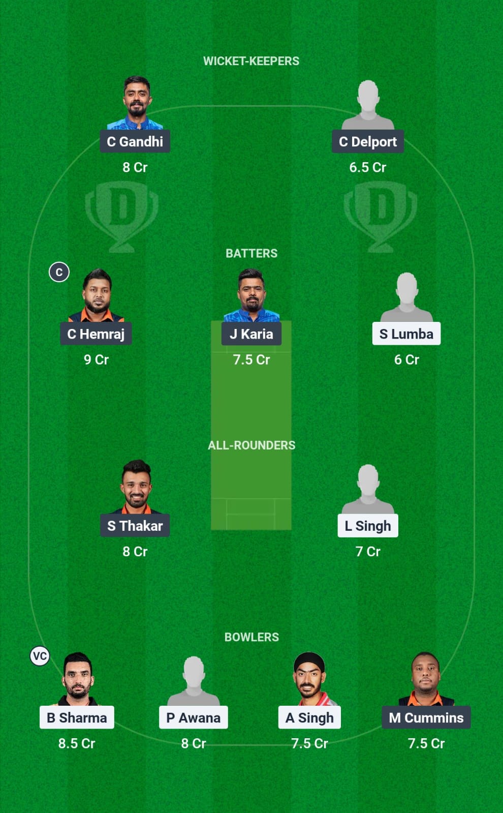 DLR vs GJS Eliminator Match Dream11 Prediction