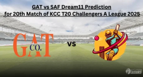 GAT vs SAF Dream11 Prediction: KCC T20 Challengers A League Match 20 Fantasy Cricket Picks