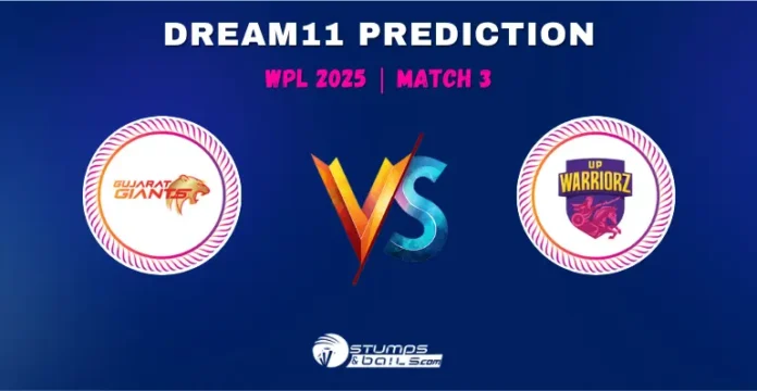 GJ-W vs UP-W Dream11 Prediction