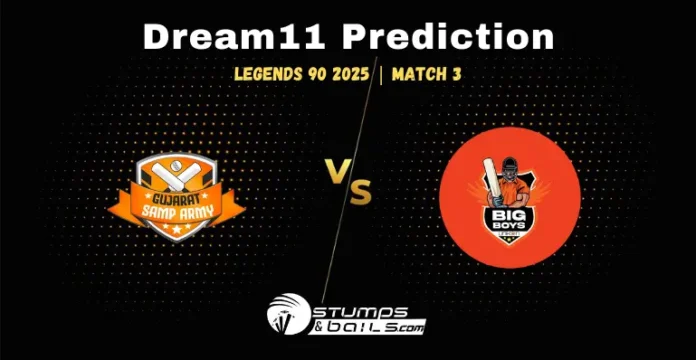 GJS vs BBY Dream11 Prediction