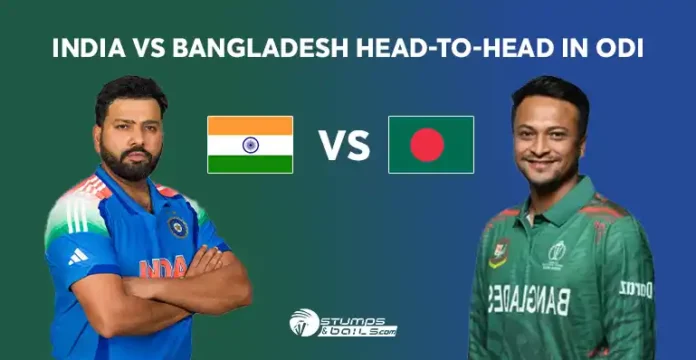 India vs Bangladesh Head to Head in ODI