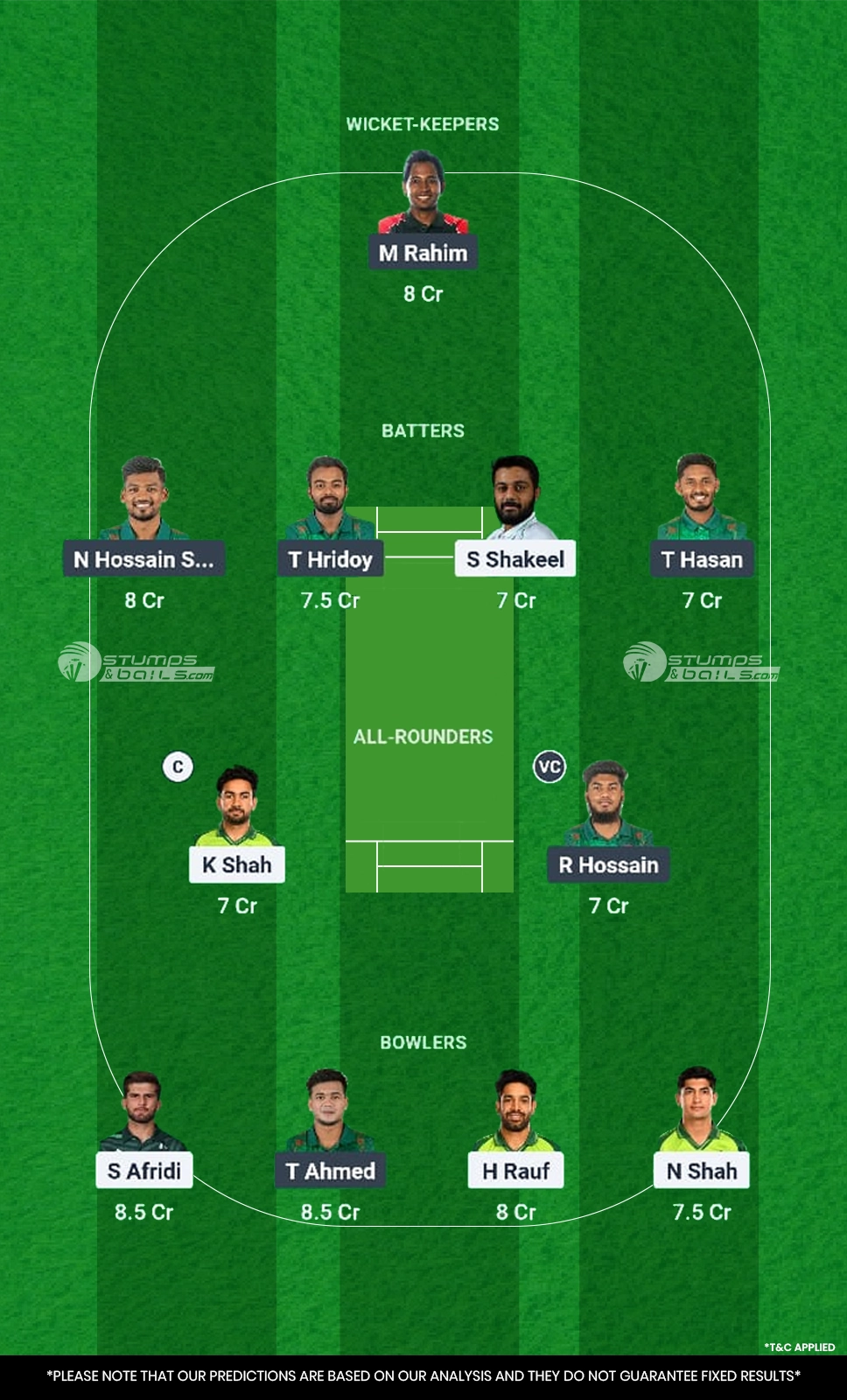 PAK vs BAN 9th Match Dream11 Prediction