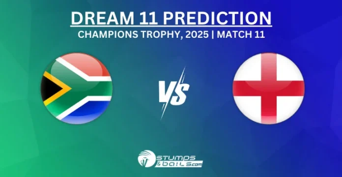 SA vs ENG 11th Match Dream11 Prediction