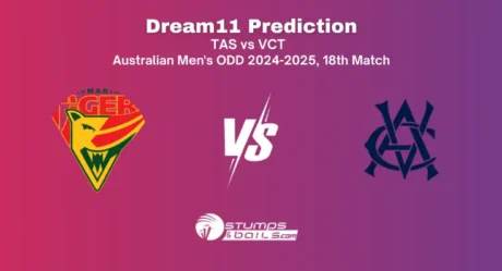 TAS vs VCT Dream11 Prediction, Fantasy Cricket Tips For Australian Men’s ODD 2024-2025 – 18th Match