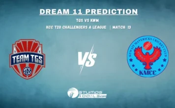 TGS vs KWM Dream11 Prediction for KCC T20 Challengers A League, Match 13 TGS vs KWM Dream11 Prediction