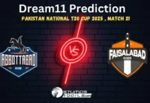 ABB vs FAI Dream11 Prediction, Match 21 Fantasy Cricket Tips For Pakistan National T20 Cup 2025 ABB vs FAI Dream11 Prediction