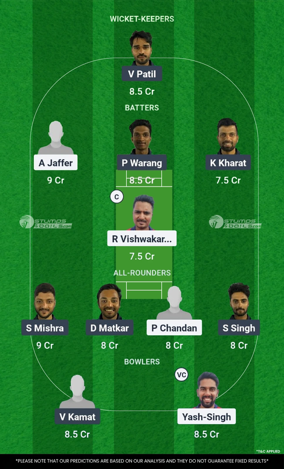 AMA vs VAW Dream11 Prediction