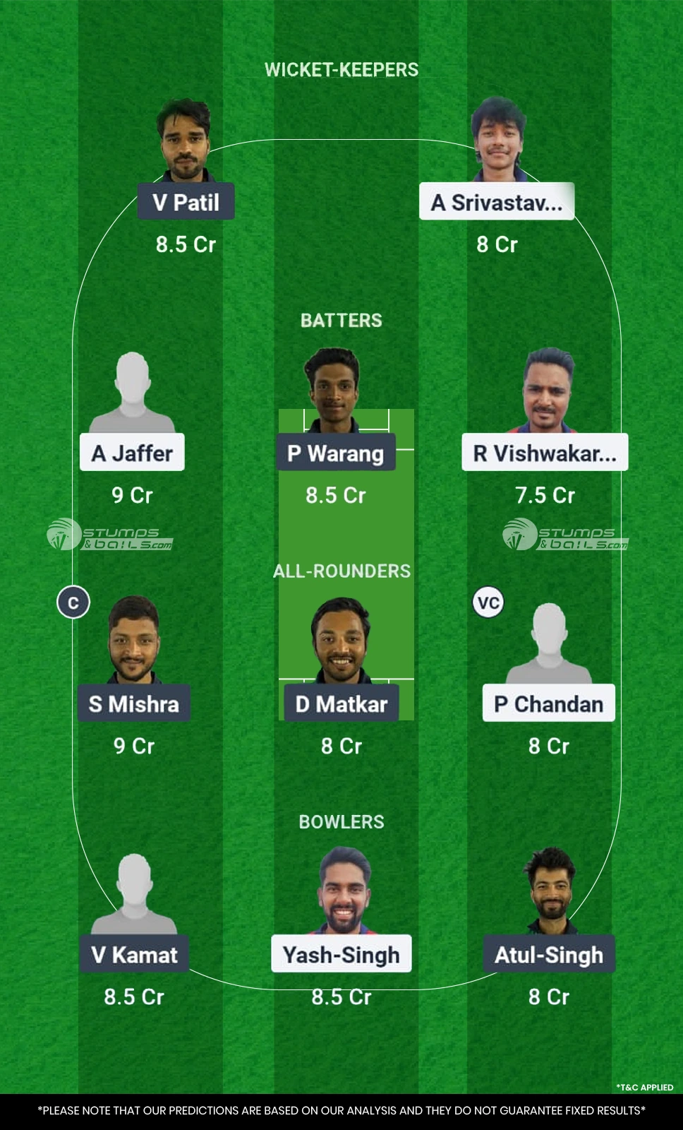 AMA vs VAW Dream11 Prediction
