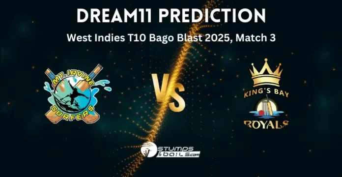 MIS vs KBR 3rd Match Dream11 Prediction