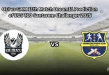 OEI vs GAM Dream11 Prediction for ECS T10 Santarem Challenger 2025, Match 11 OEI vs GAM 11th Match Dream11 Prediction