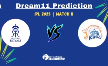 RR vs CSK Dream11 Prediction, Playing 11 & Pitch Report for IPL 2025, Match 11 RR vs CSK 11th Match Dream11 Prediction