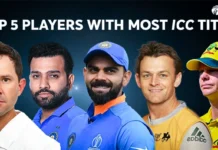 From World Cups to Champions Trophies: The Top 5 Players with the Most ICC Titles Top 5 Players with Most ICC Titles