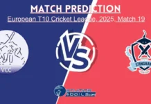 VCC vs SKA Dream11 Prediction: Fantasy Picks for Match 19 of European T10 Cricket League 2025 VCC vs SKA Dream11 Prediction