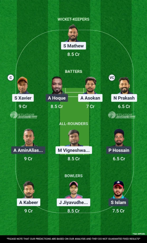 AIOC vs KGC Fantasy Pick Today Match 17