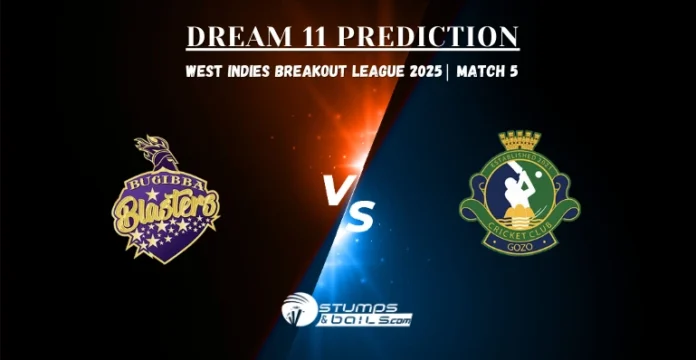 BBL vs GOZ Dream11 Prediction Today match 5