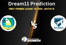BGR vs GRD Dream11 Prediction, Fantasy Cricket Tips For Vincy Premier League T10 2025 – 10th Match BGR vs GRD 10th Match Dream11 Prediction