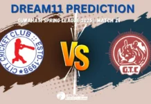 CCC vs GTC Dream11 Prediction and Fantasy Cricket Tips for Match 29 of Guwahati Spring League 2025 CCC vs GTC Dream11 Prediction