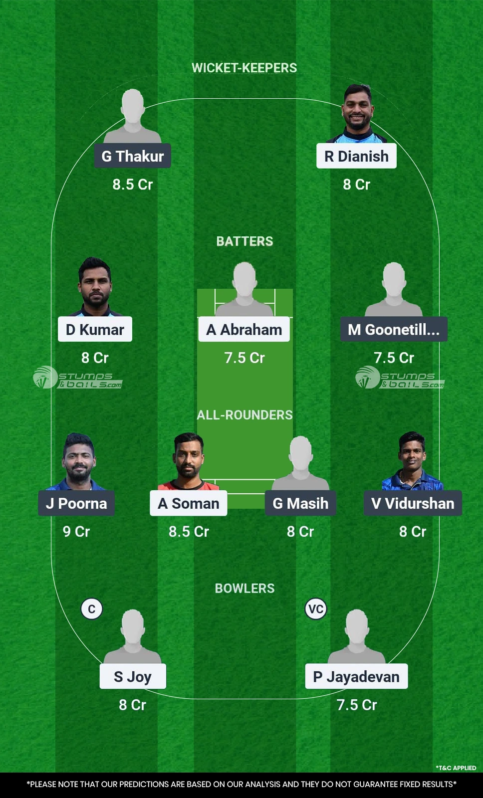MSW vs SOC Match 1 Playing 11 Team 2
