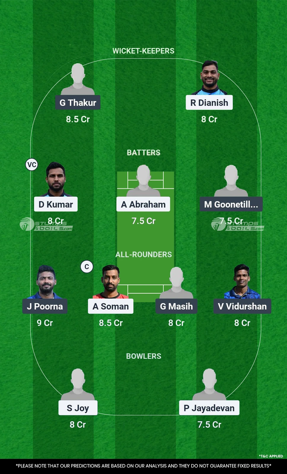 MSW vs SOC Fantasy 11 Match 1