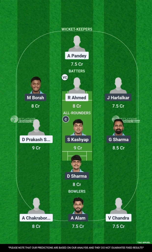 GUC vs GTC Fantasy Picks Team 1