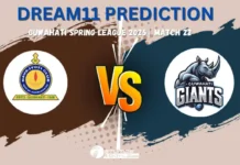 GUG vs NBC Dream11 Prediction Guwahati Spring League 2025 Match 22 Fantasy Cricket Picks GUG vs NBC Dream11 Prediction
