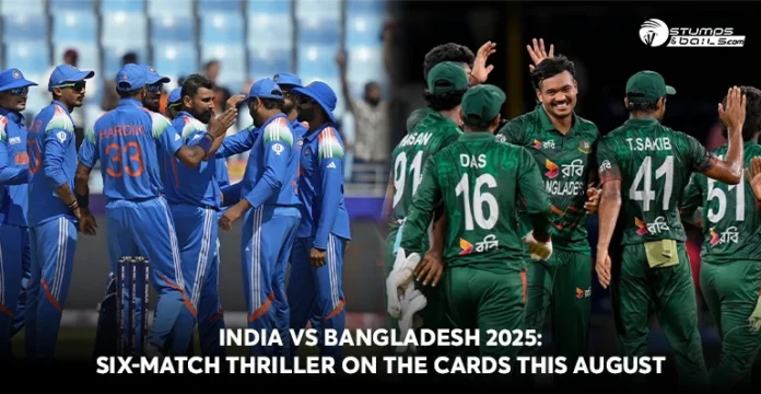 India tour of Bangladesh 2025 Schedule