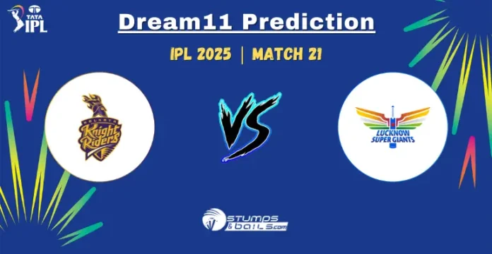 KKR vs LSG 21st Match Dream11 Prediction
