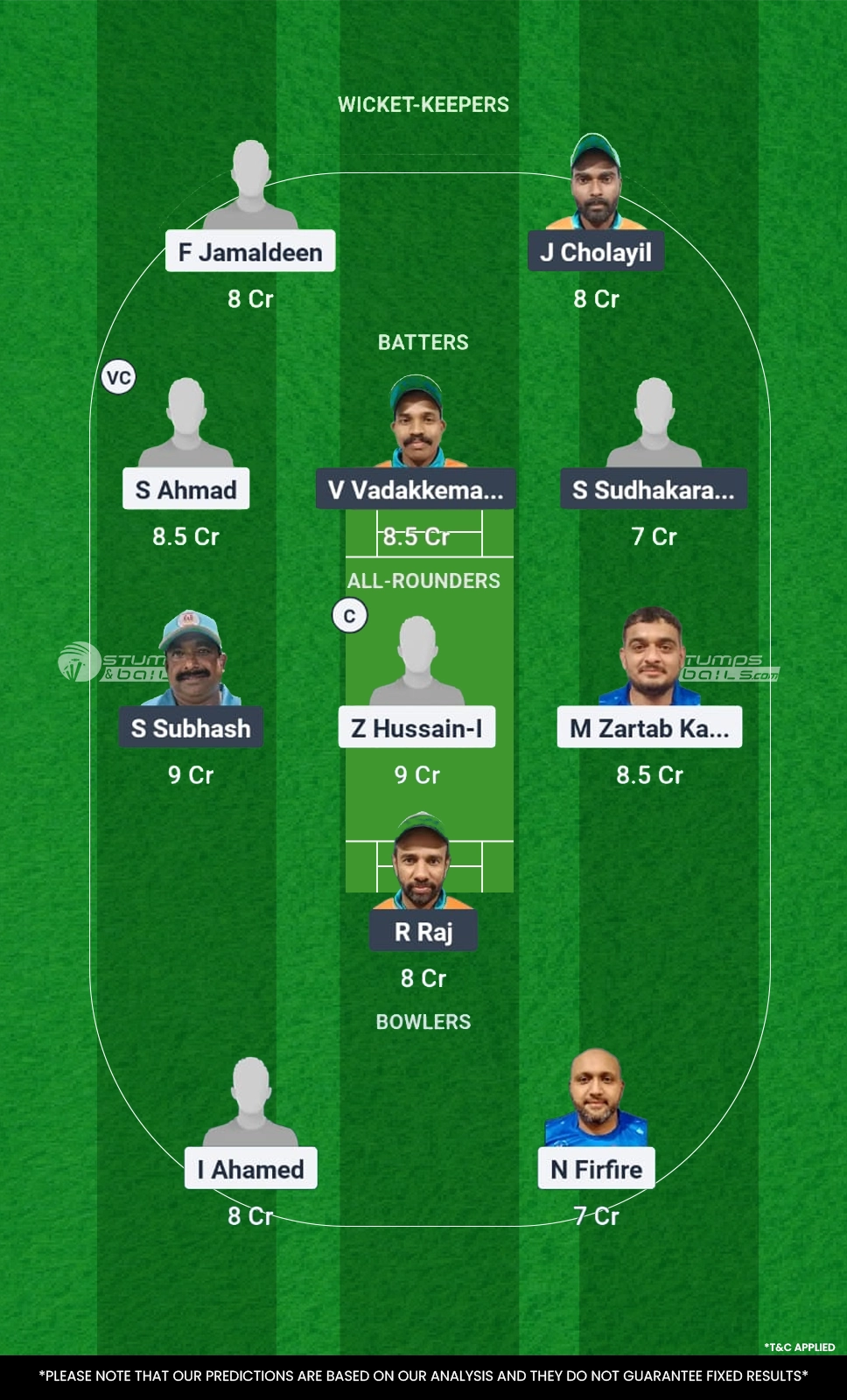 REN vs PC 24th Match Fantasy Tips Team No. 2
