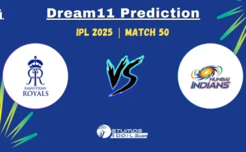 RR vs MI Dream11 Prediction Today Match 50: Fantasy Cricket Tips, Playing 11 – IPL 2025 RR vs MI Dream11 Prediction 50th Match Today