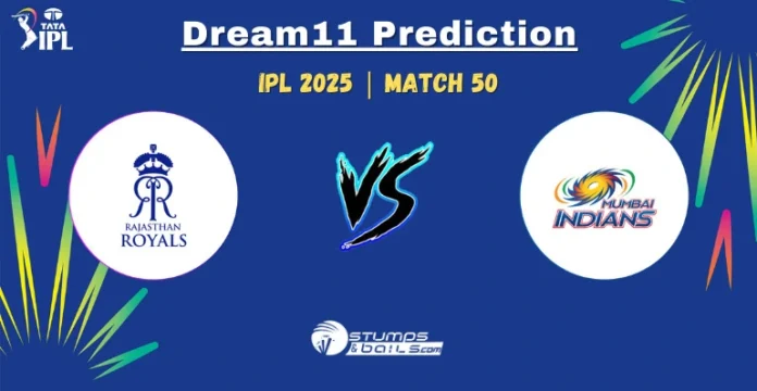 RR vs MI Dream11 Prediction 50th Match Today