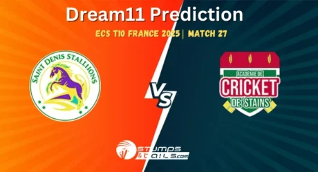 SDS vs ACS Dream11 Prediction European Cricket Series France 2025 – Match 27
