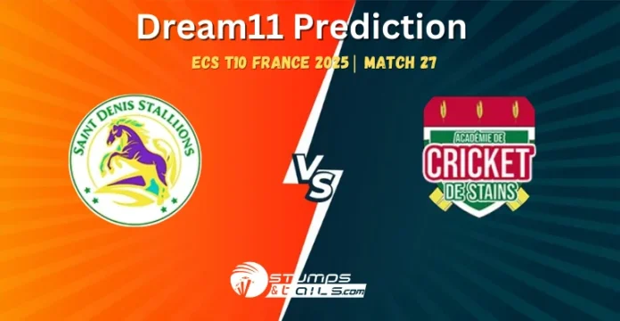 SDS vs ACS 27th Match Dream11 Prediction