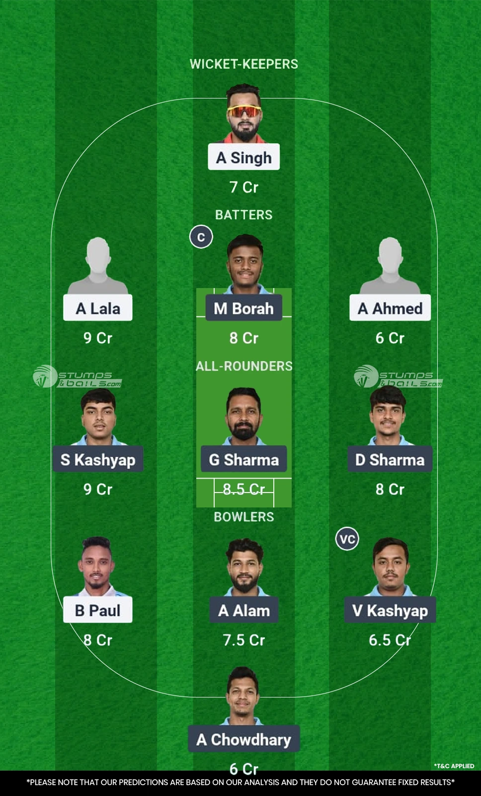 SMH vs GTC 23rd Match Fantasy Team1 SMH vs GTC 23rd Match Dream11 Prediction