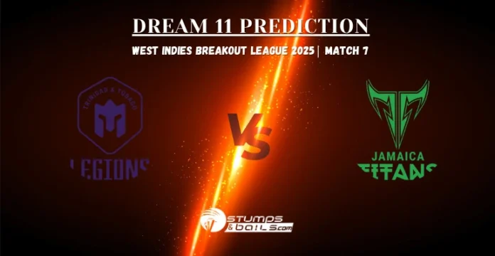 TTL vs JMT Dream11 Prediction Today Match 7