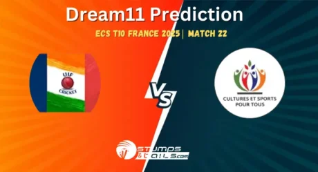UIFE vs CSS Dream11 Prediction European Cricket Series France 2025 – Match 22