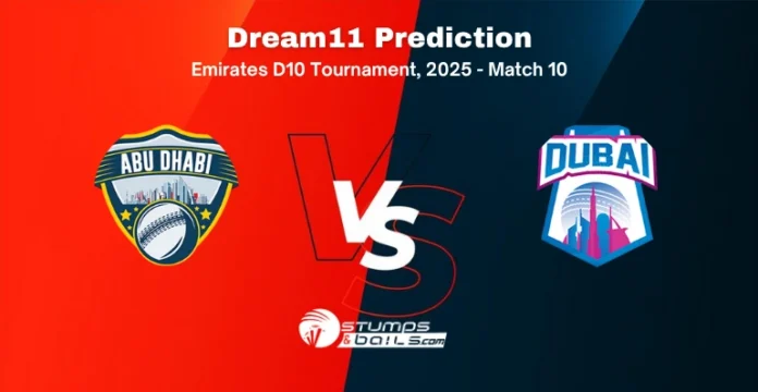 ABD vs DUB 10th Match Dream11 Prediction