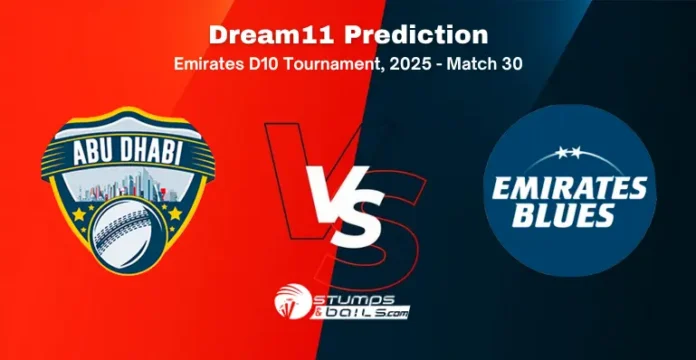 ABD vs EMB Match 30 Dream11 Prediction Today