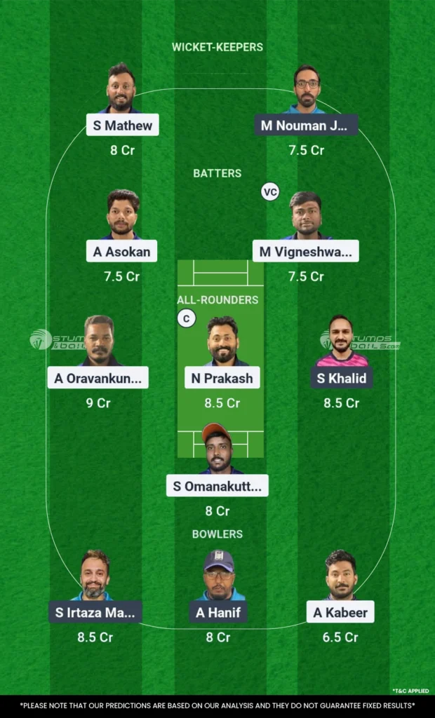 AIOC vs WFK Match 36 Dream11 Prediction