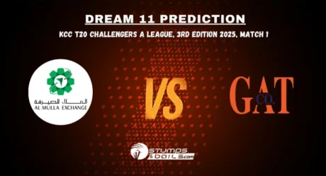 AMB vs GAT Dream11 Prediction for KCC T20 Challengers A League, 3rd Edition 2025, Match 1
